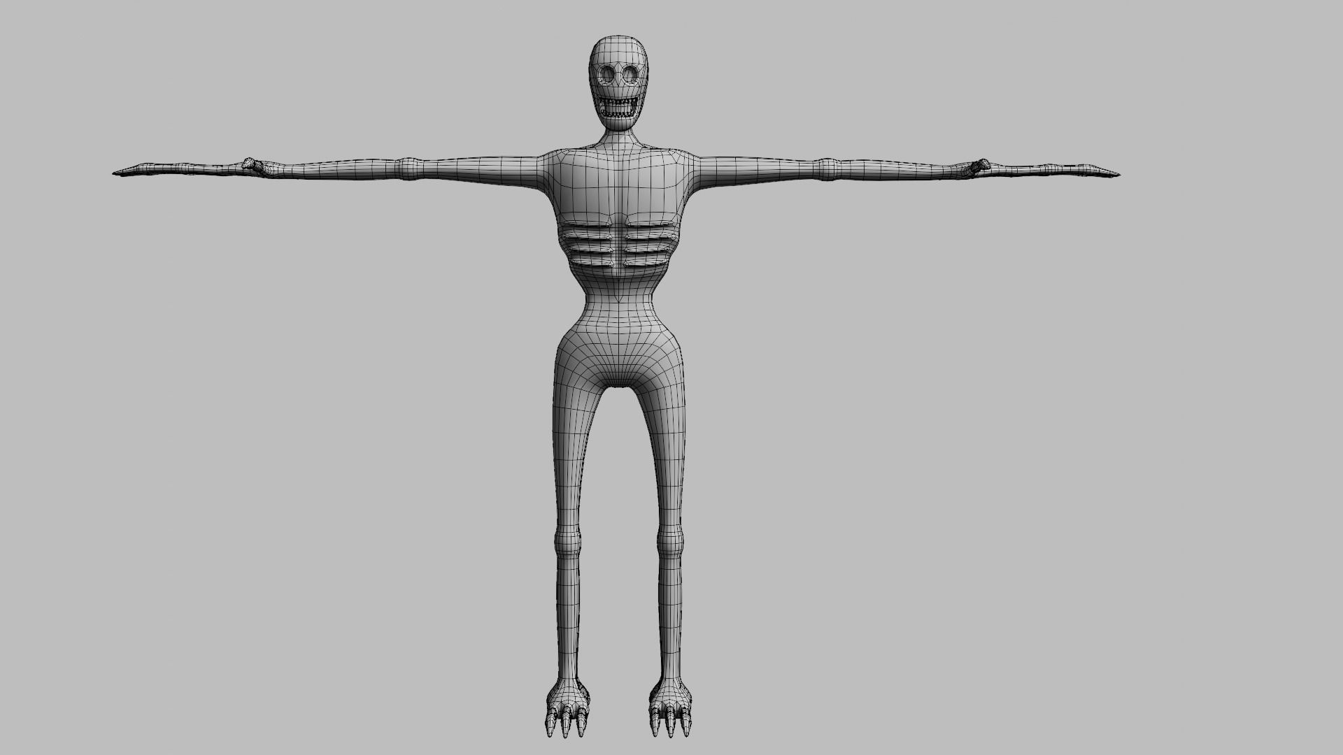 Lowpoly monster V2 Low-poly 3D model_9