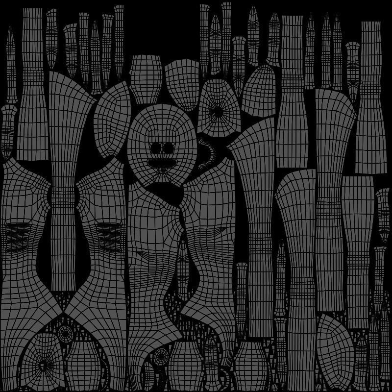 Lowpoly monster V2 Low-poly 3D model_12