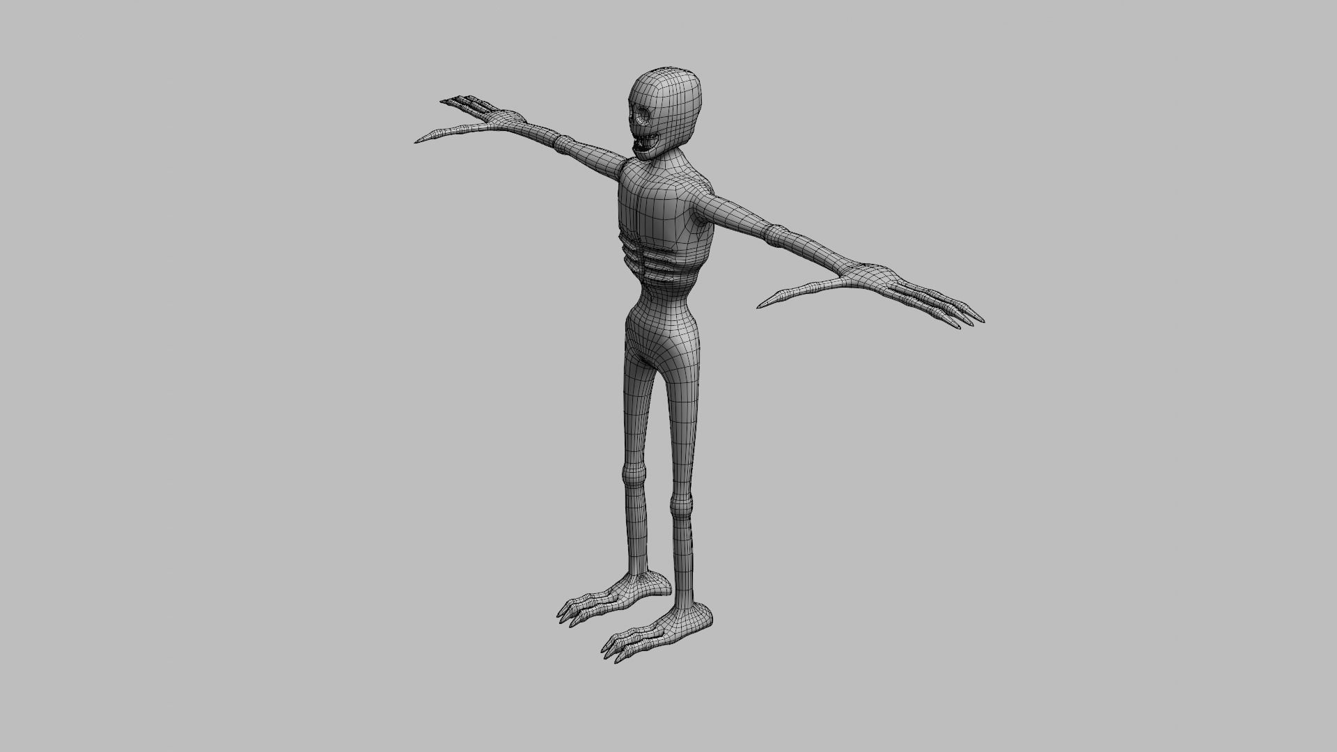 Lowpoly monster V2 Low-poly 3D model_10