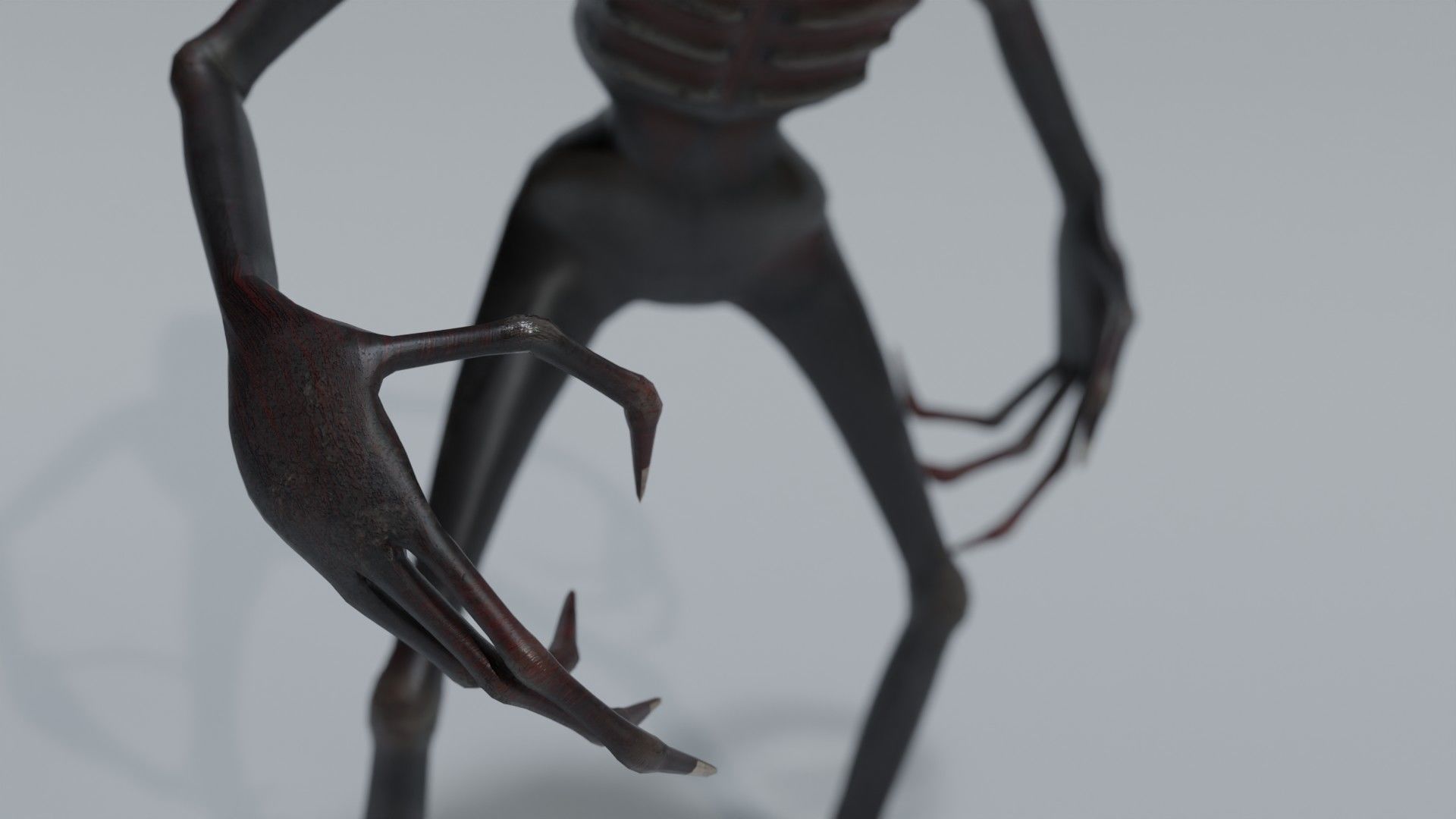 Lowpoly monster V2 Low-poly 3D model_5