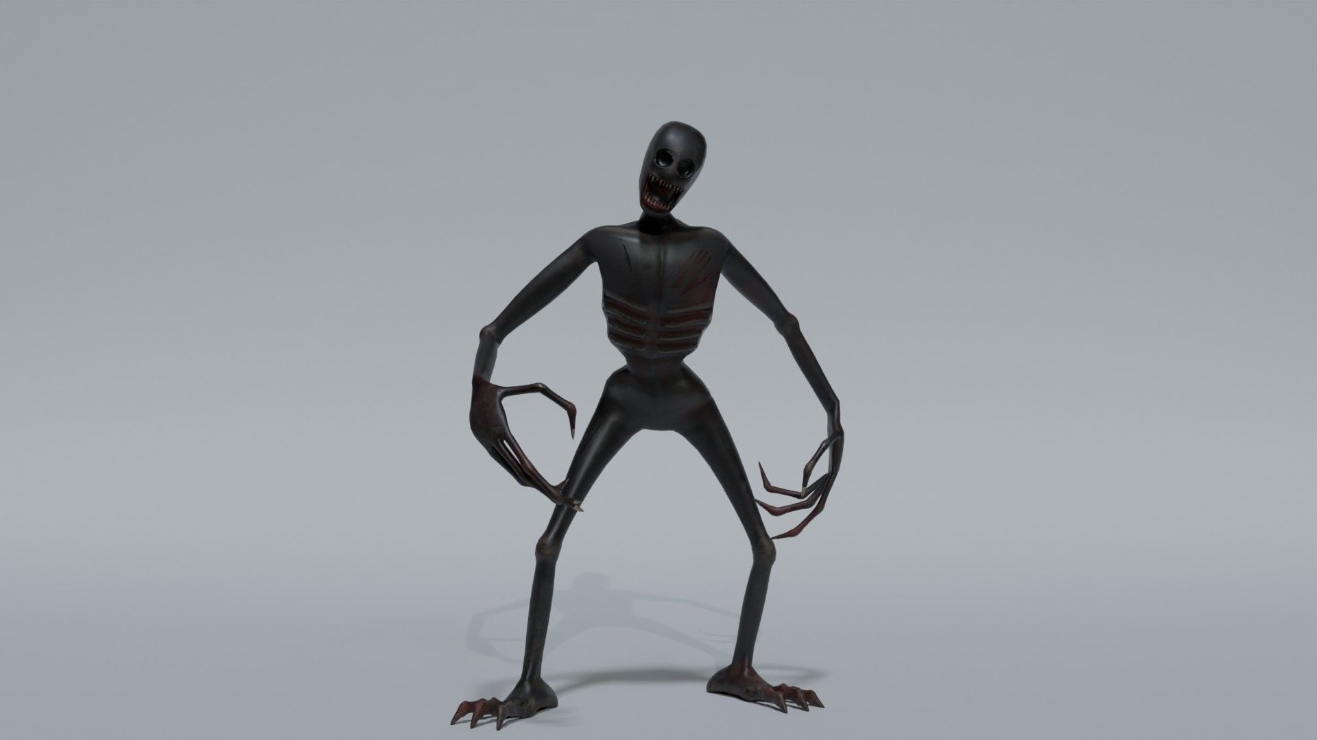 Lowpoly monster V2 Low-poly 3D model_3