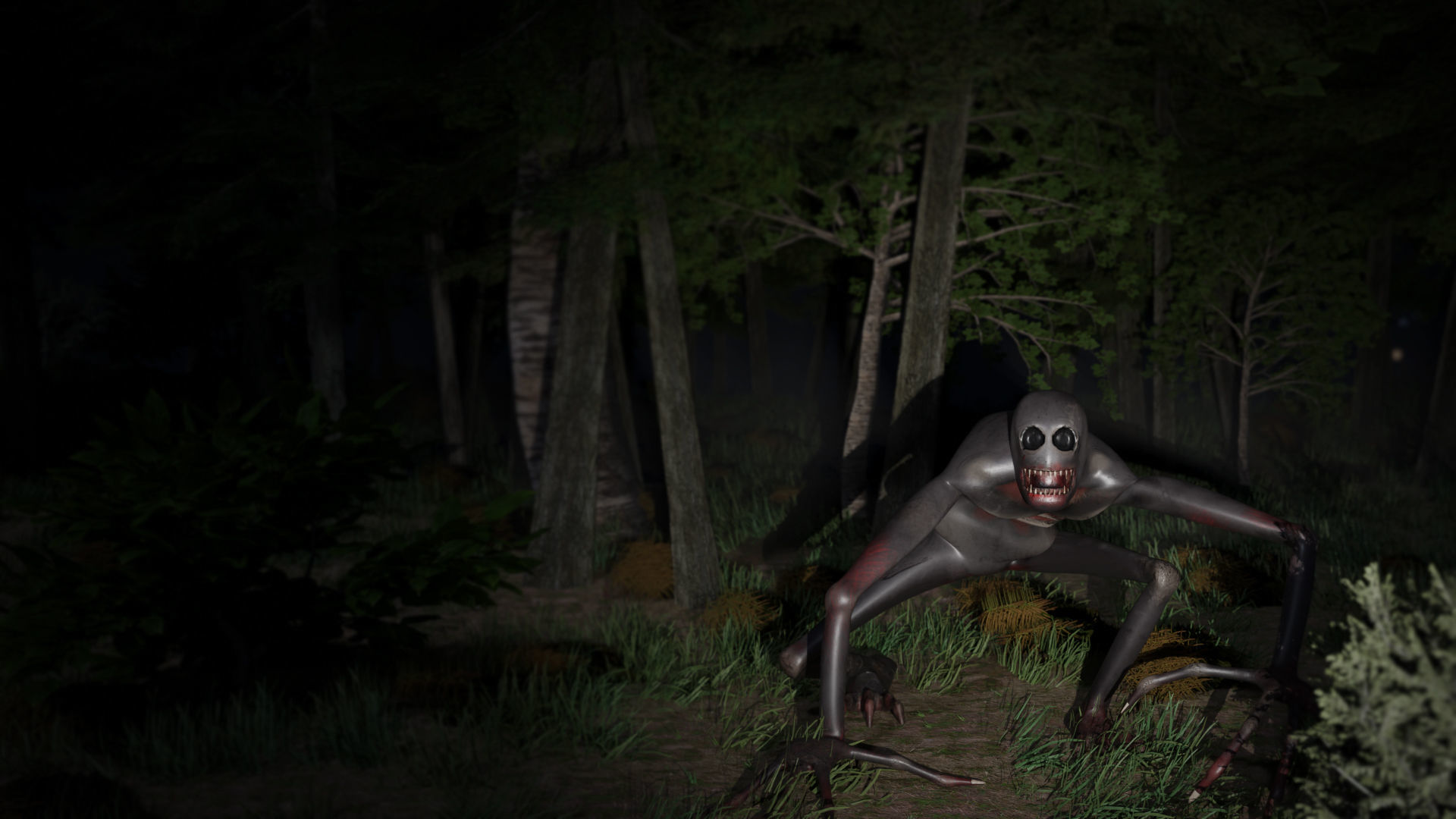 Lowpoly monster V2 Low-poly 3D model_1