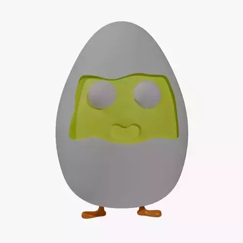 Egg Cartoon Character