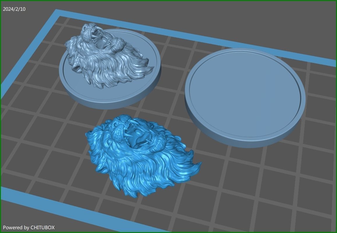 Lion with an open mouth 3D print model_2