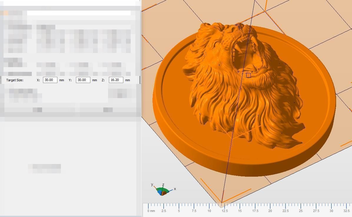 Lion with an open mouth 3D print model_24