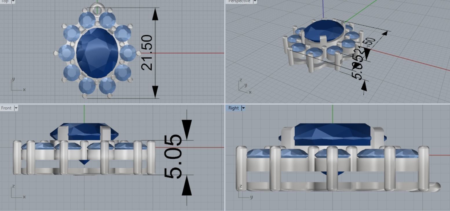 Pendant 3D print model_7