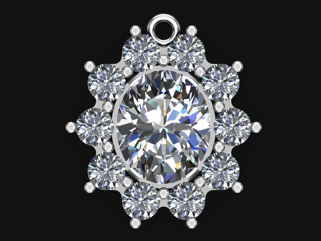 Pendant 3D print model_3