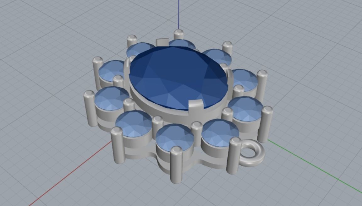 Pendant 3D print model_12