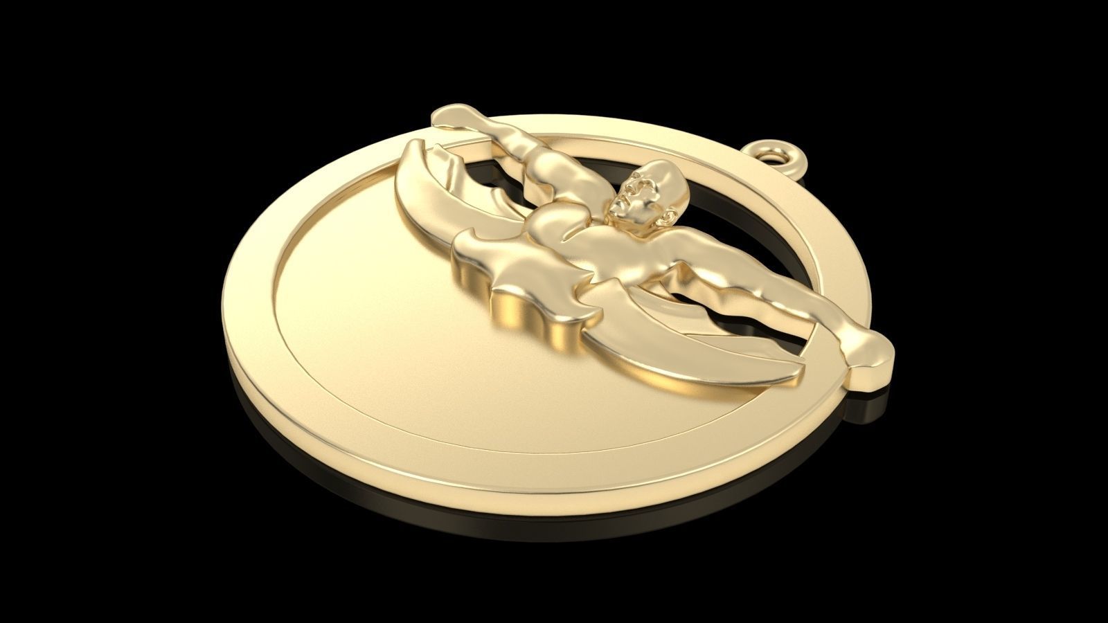 Pendant bodybuilding 3D print model_3