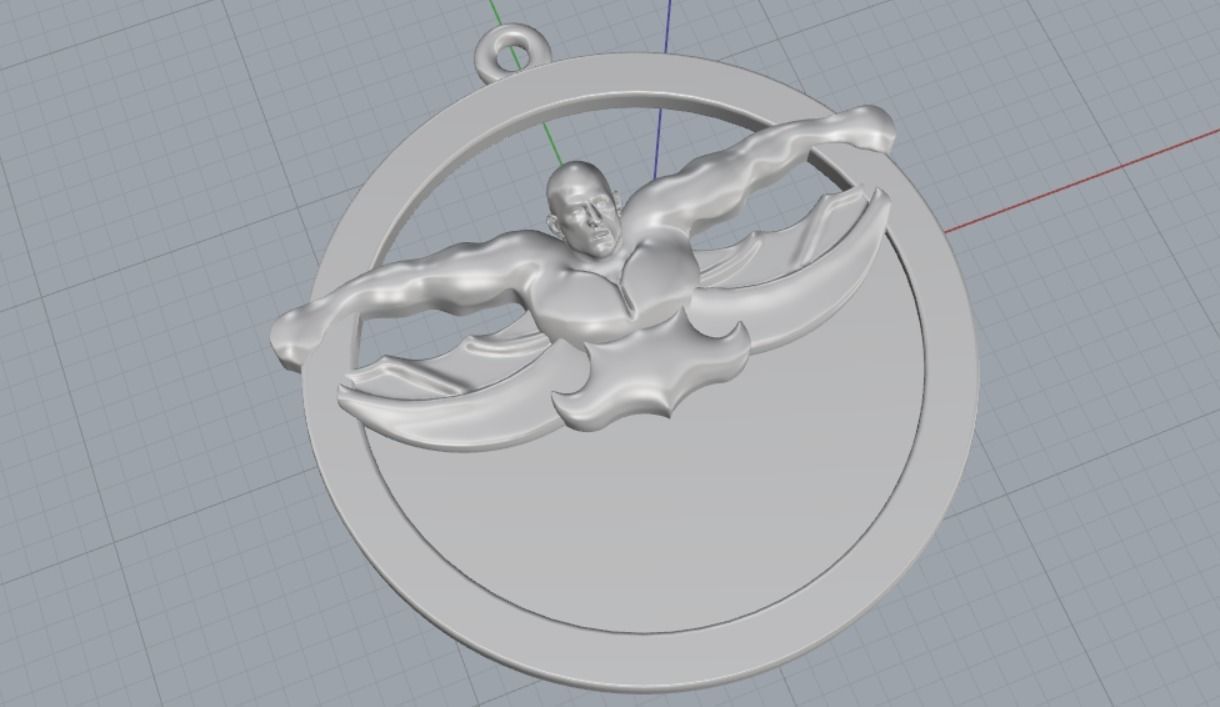 Pendant bodybuilding 3D print model_9