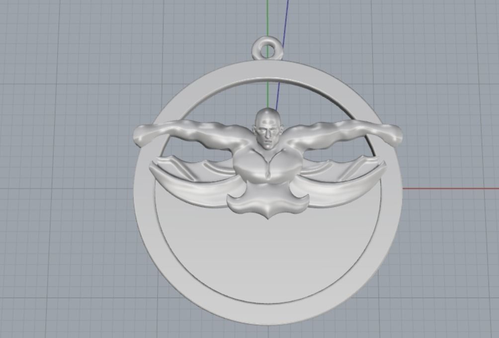 Pendant bodybuilding 3D print model_13