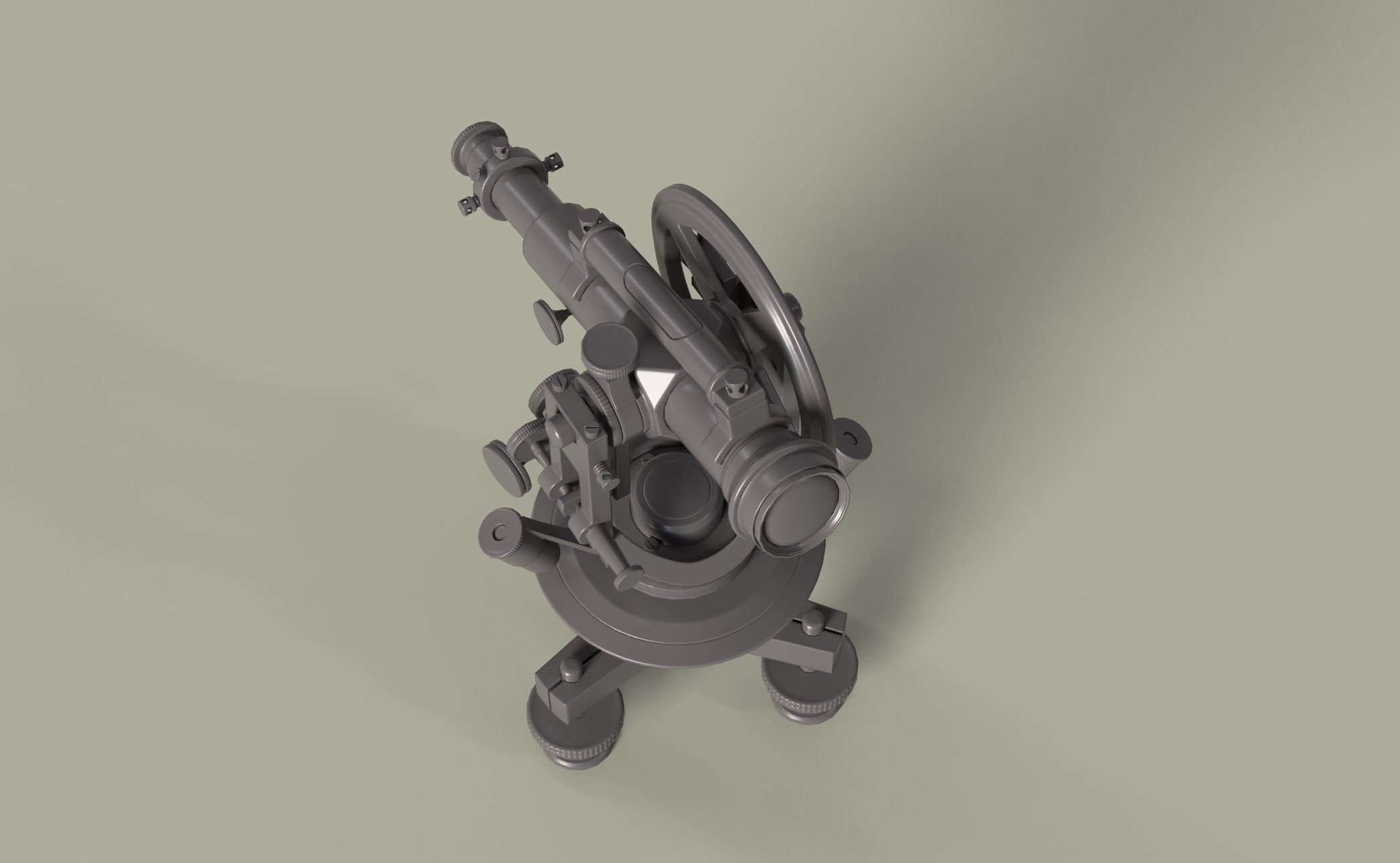 Theodolite PBR Game-Ready Low-poly 3D model_13