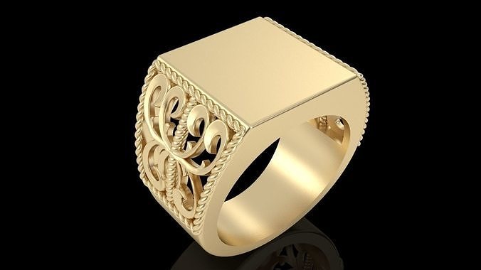 Beautiful ring 3D print model