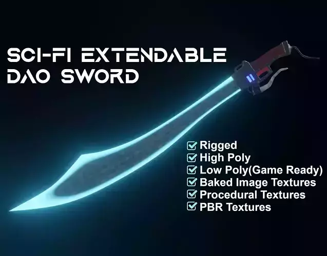 Sci-Fi Extendable Dao Sword