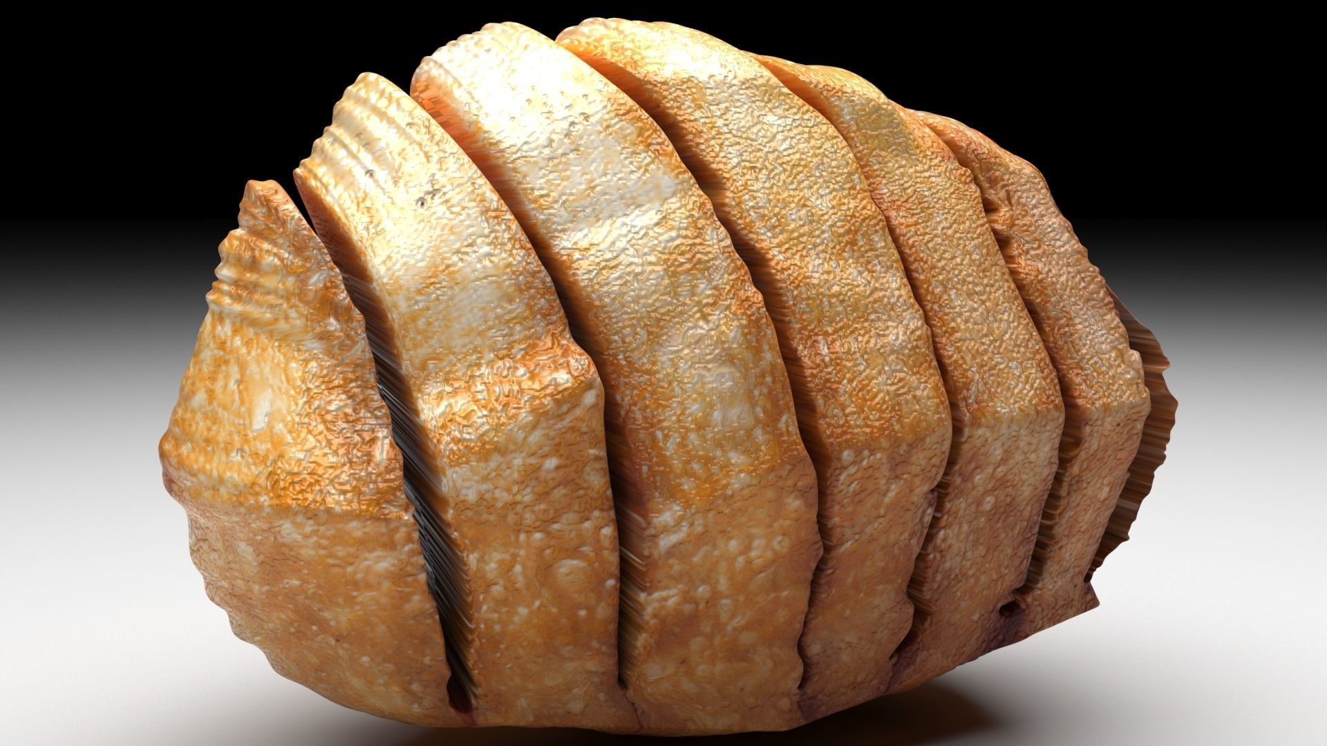 Chinese Bread 3D model_4
