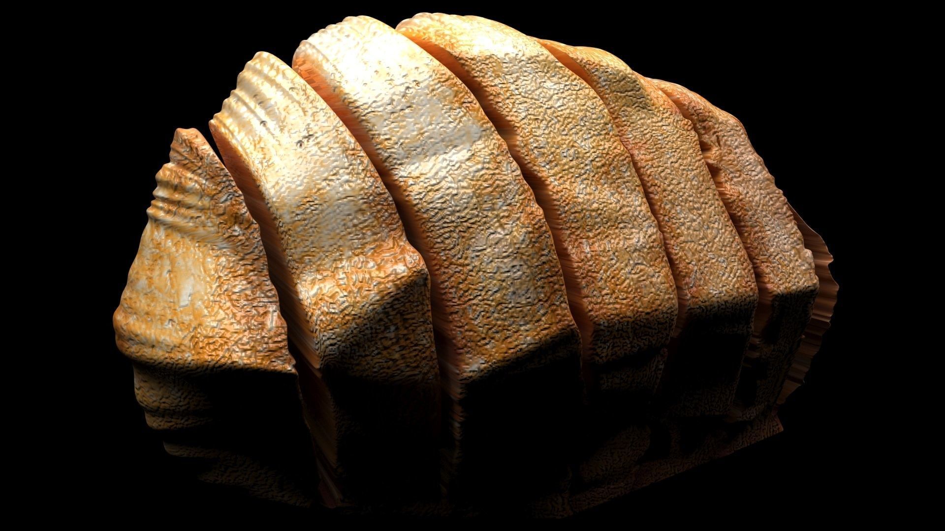 Chinese Bread 3D model_6