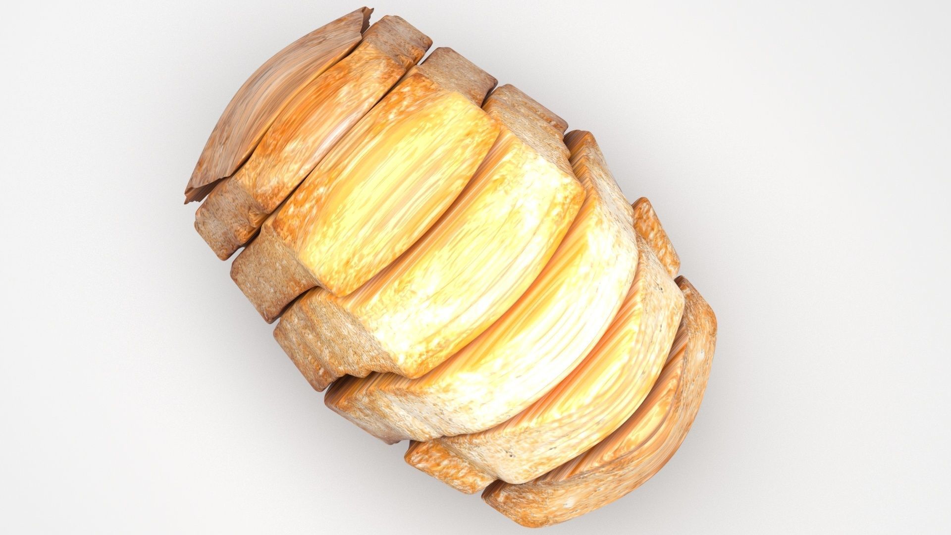 Chinese Bread 3D model_3