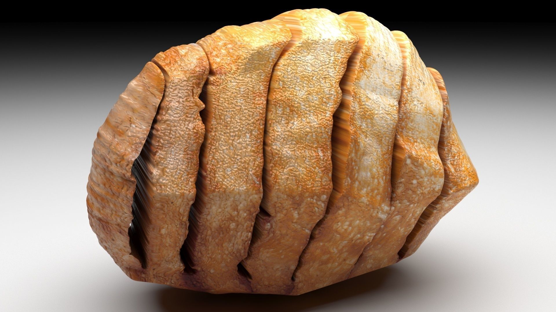 Chinese Bread 3D model_2