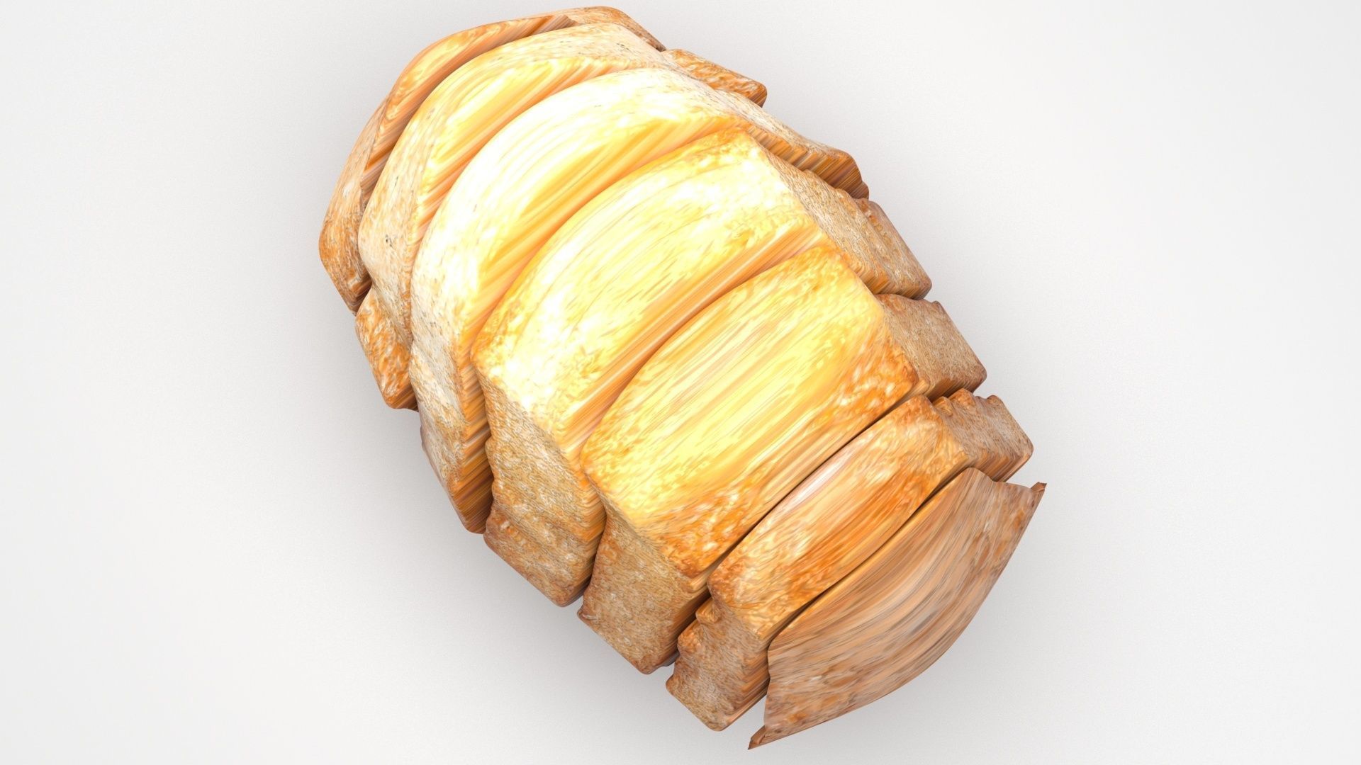 Chinese Bread 3D model_1