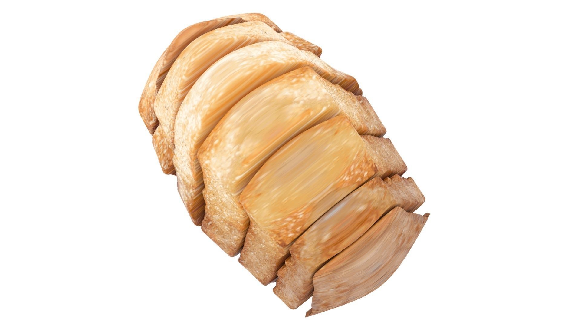 Chinese Bread 3D model_9