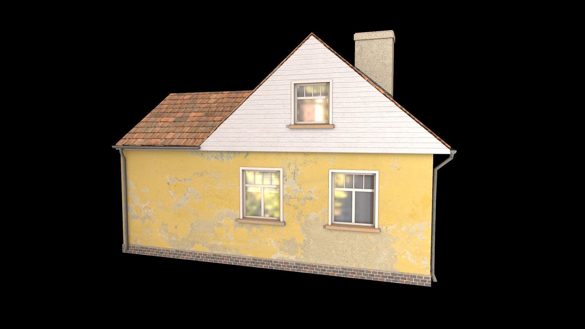 house  Low-poly 3D model_4