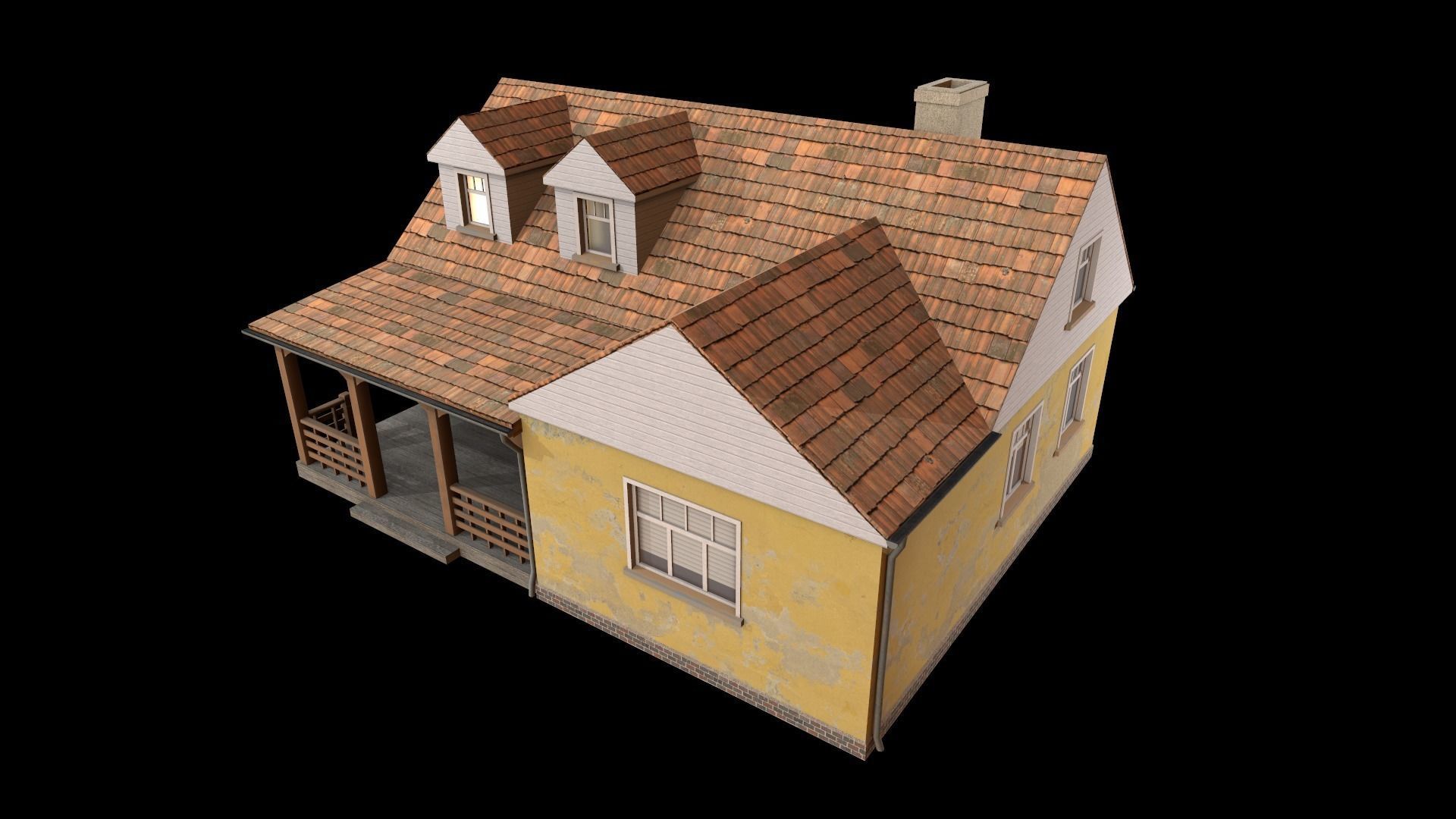 house  Low-poly 3D model_5