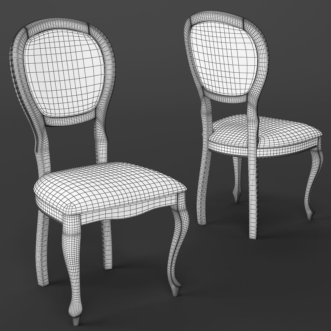 Dining set 46 3D model_4