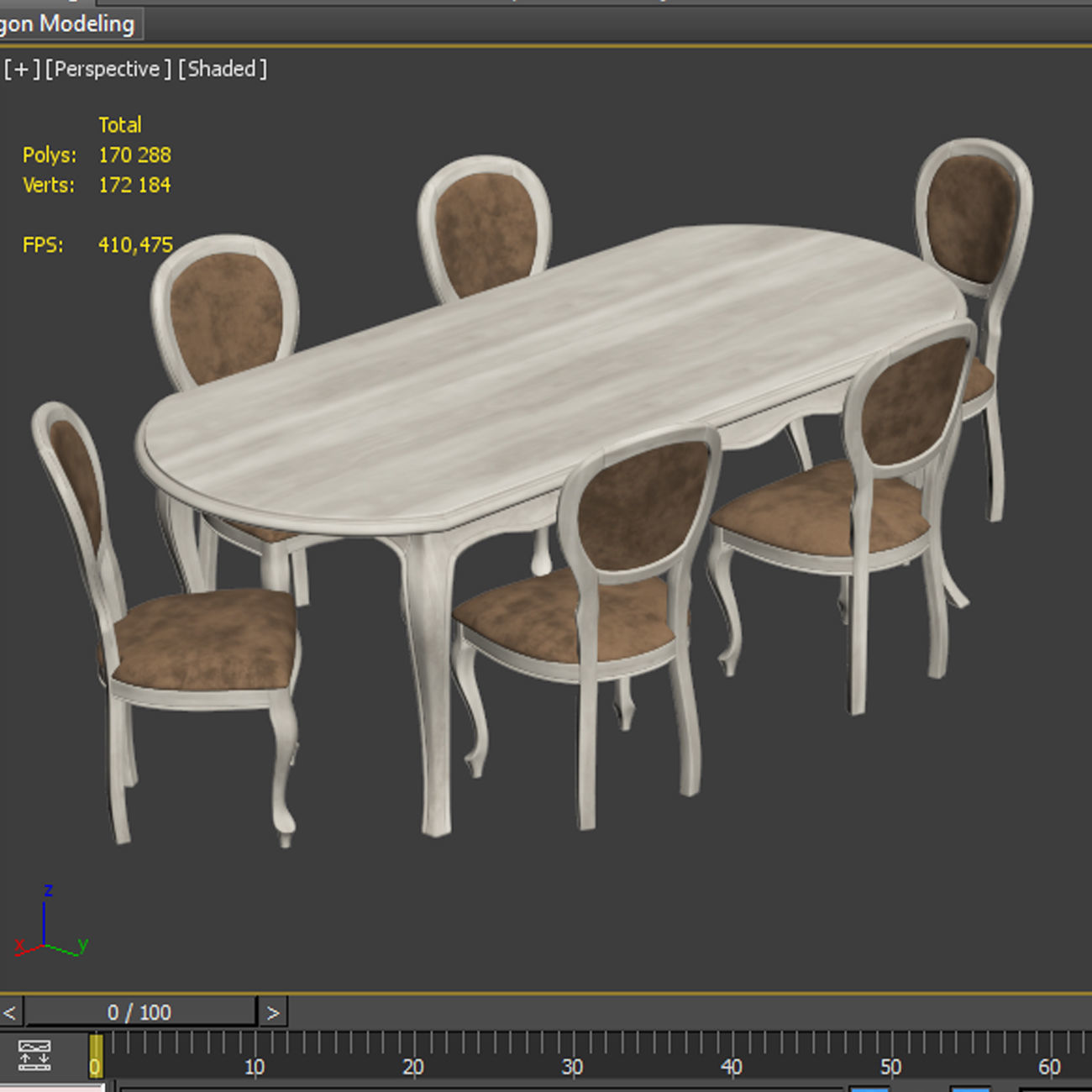Dining set 46 3D model_6