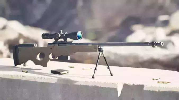 AWM Sniper Rifle - Game Ready