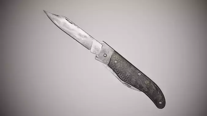Soviet USSR Black Folding Knife