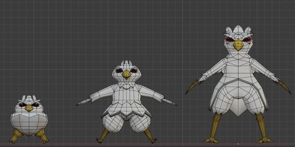 Monster Evolution Low Poly Low-poly 3D model_5