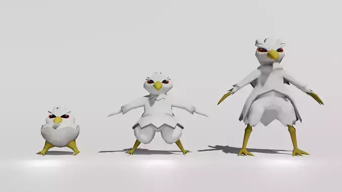 Monster Evolution Low Poly