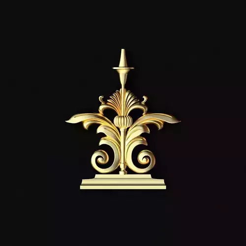 Central decor ornament for furniture