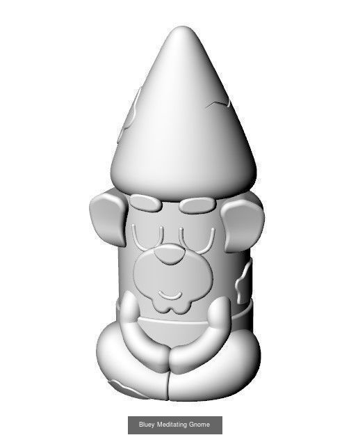 Bluey Garden Gnomes 3D Model Collection_5