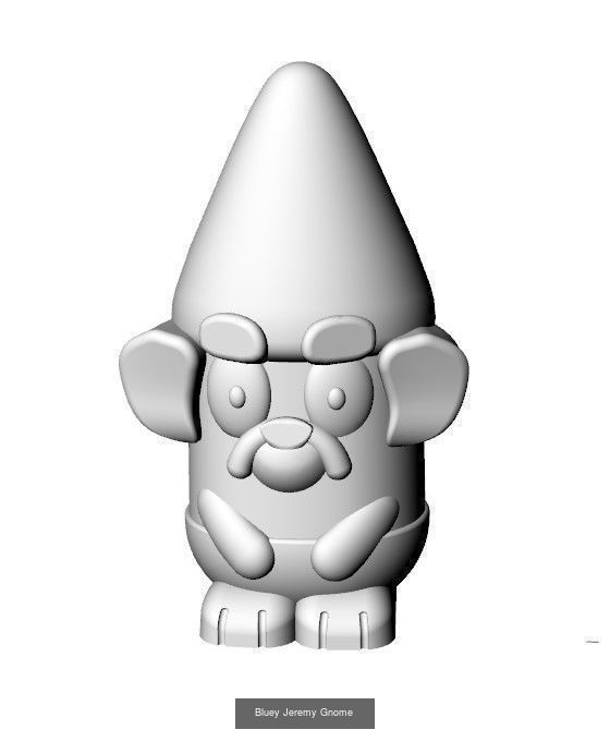 Bluey Garden Gnomes 3D Model Collection_4