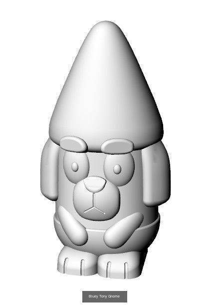 Bluey Garden Gnomes 3D Model Collection_6