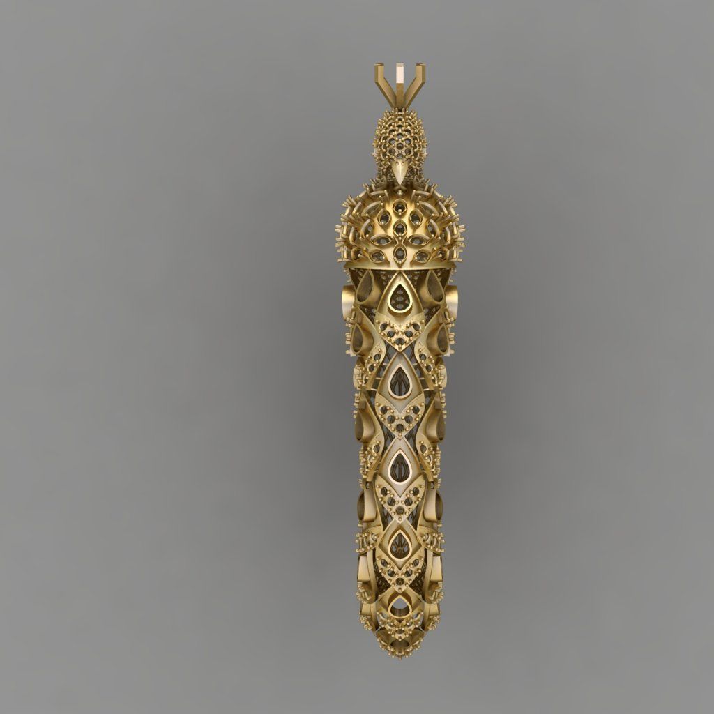 Peacock Bracelet Women 3d print model 3D print model_2