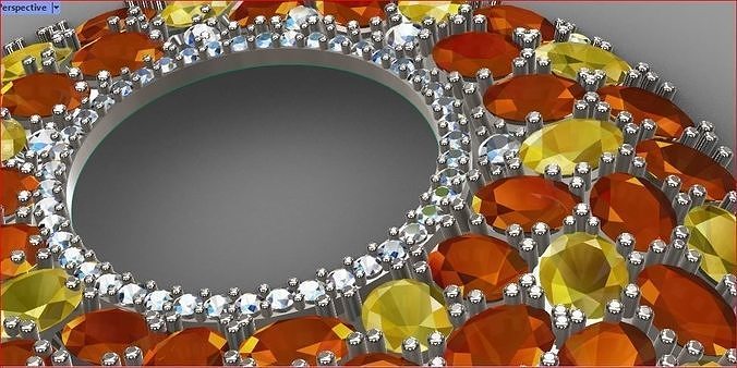 Earrings full of oval stones