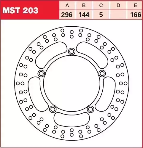Brake disc TRW MST203 3D model