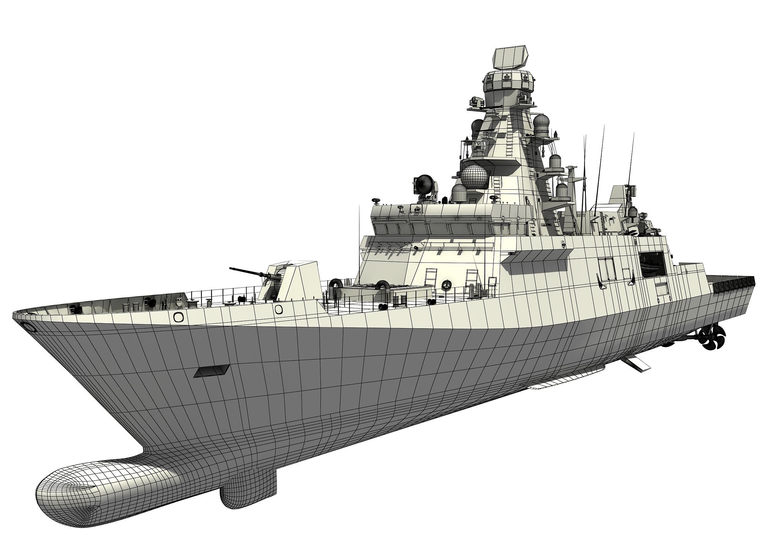 TCG ISTANBUL TURKISH ISTIF CLASS FRIGATE 3D model_14