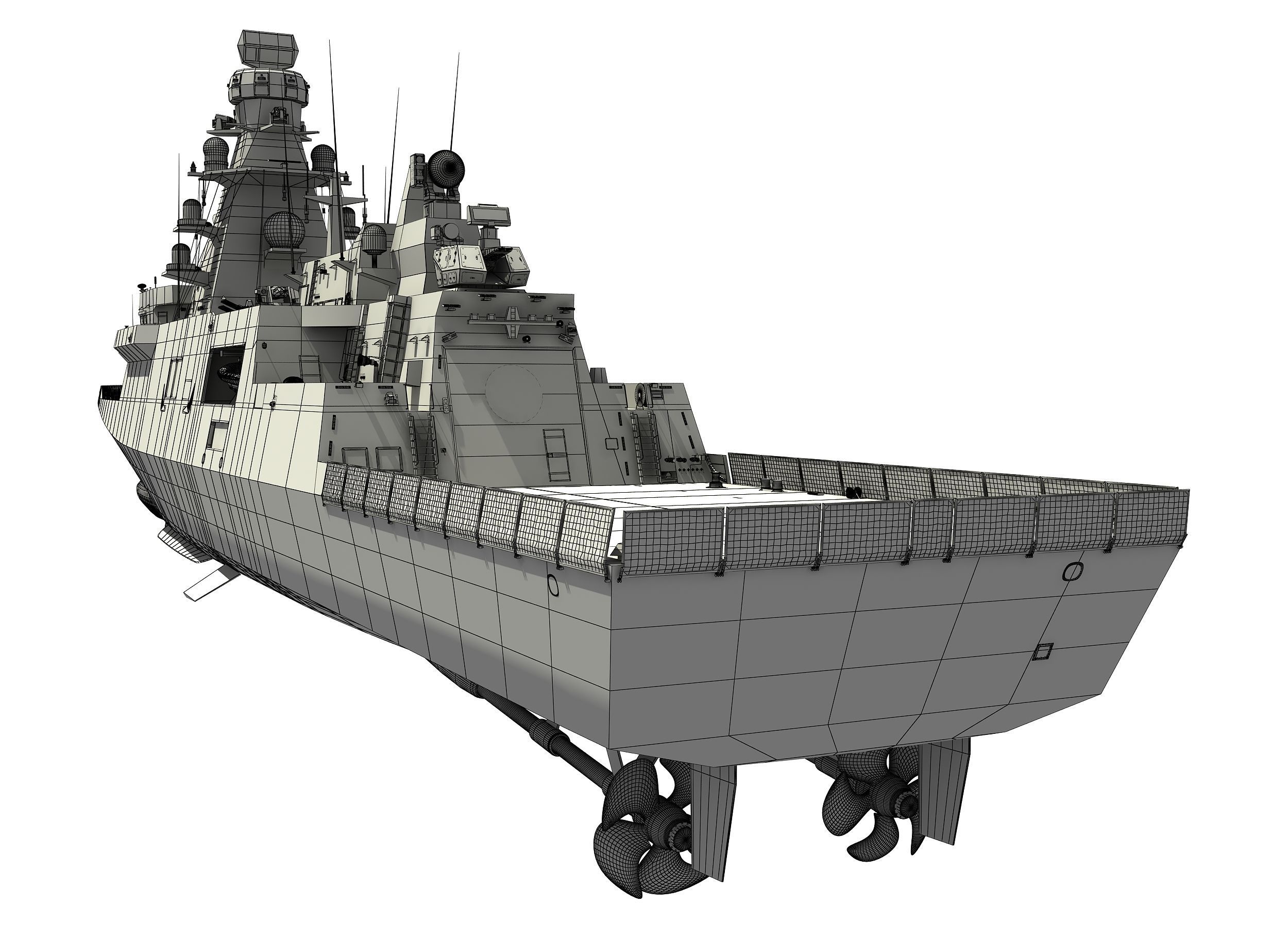 TCG ISTANBUL TURKISH ISTIF CLASS FRIGATE 3D model_15