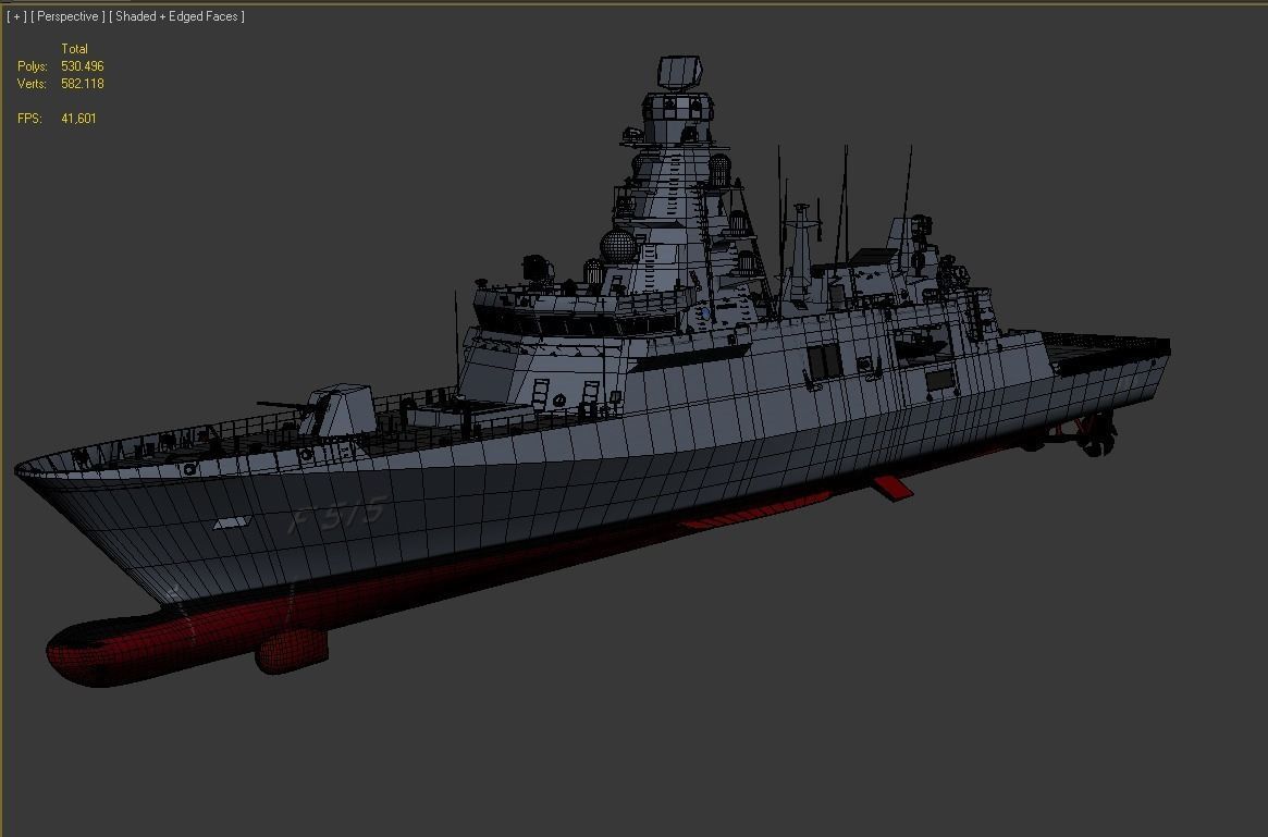 TCG ISTANBUL TURKISH ISTIF CLASS FRIGATE 3D model_17