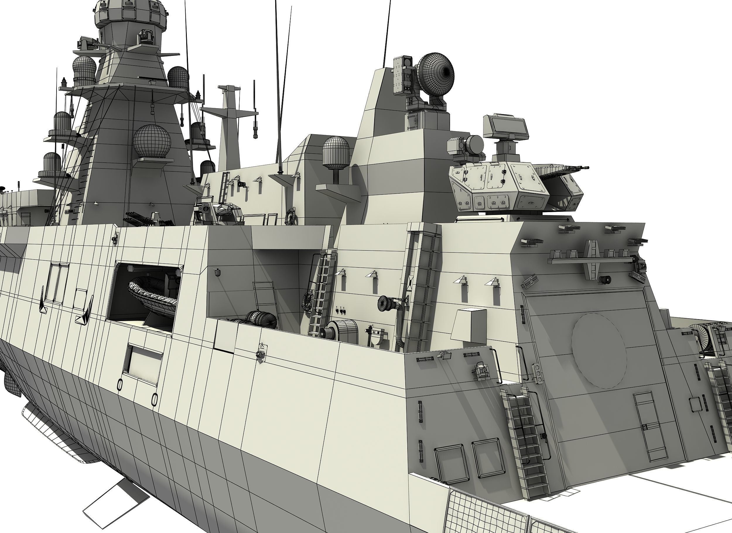 TCG ISTANBUL TURKISH ISTIF CLASS FRIGATE 3D model_16