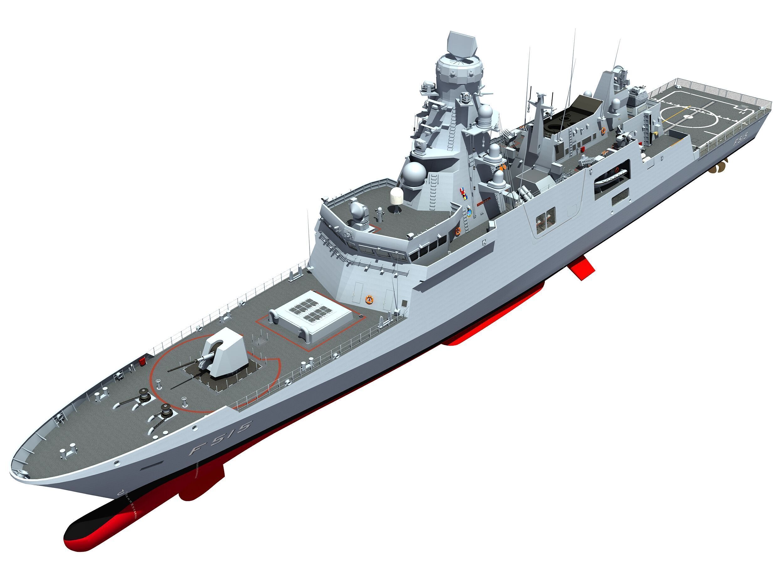 TCG ISTANBUL TURKISH ISTIF CLASS FRIGATE 3D model_6