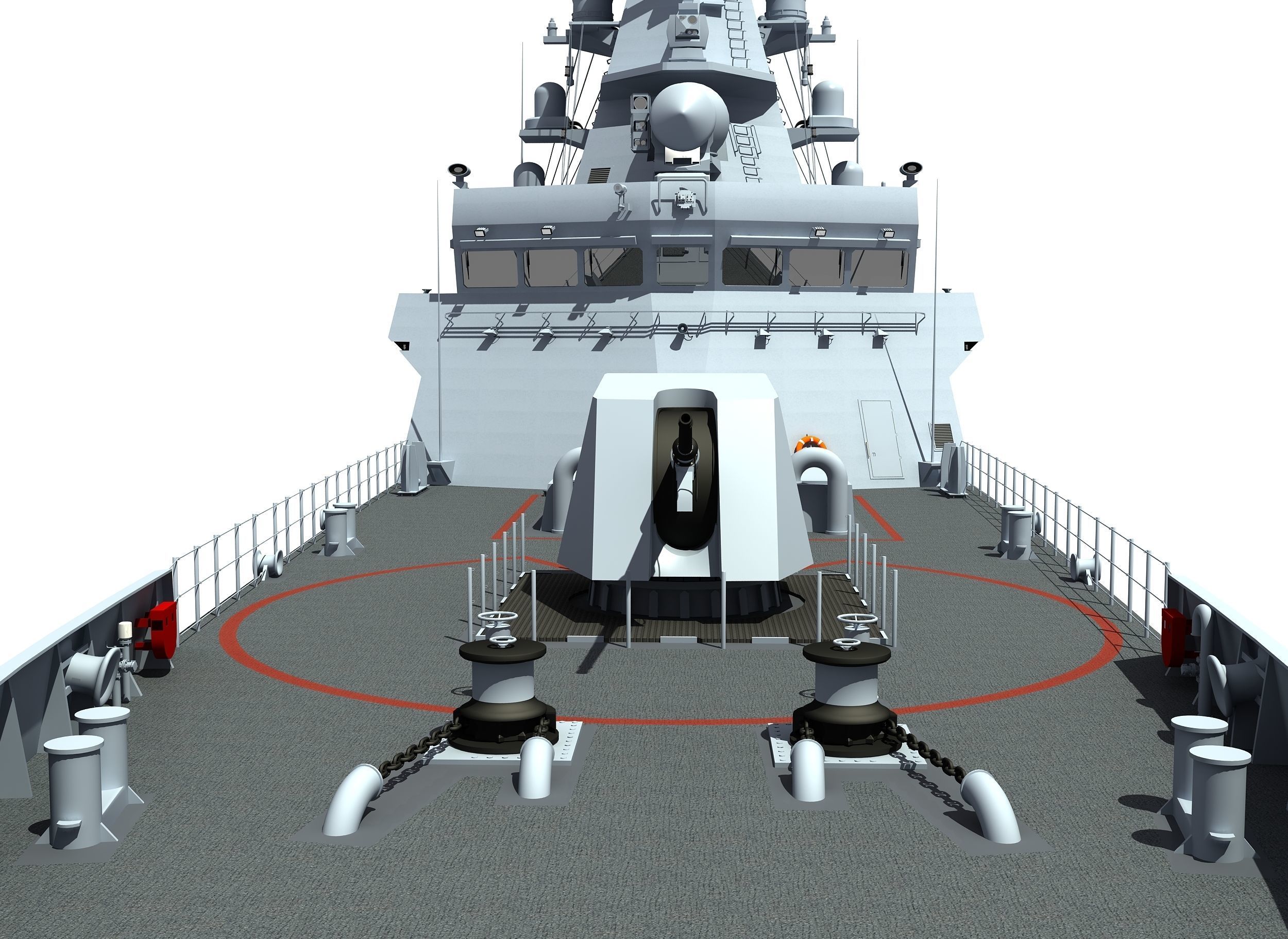 TCG ISTANBUL TURKISH ISTIF CLASS FRIGATE 3D model_3