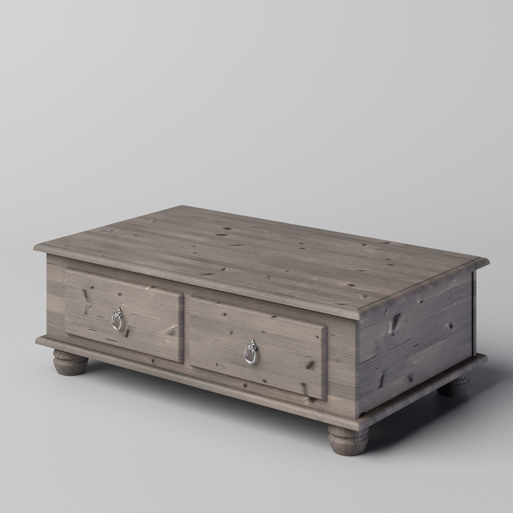 Coffee Table Low-poly 3D model_5