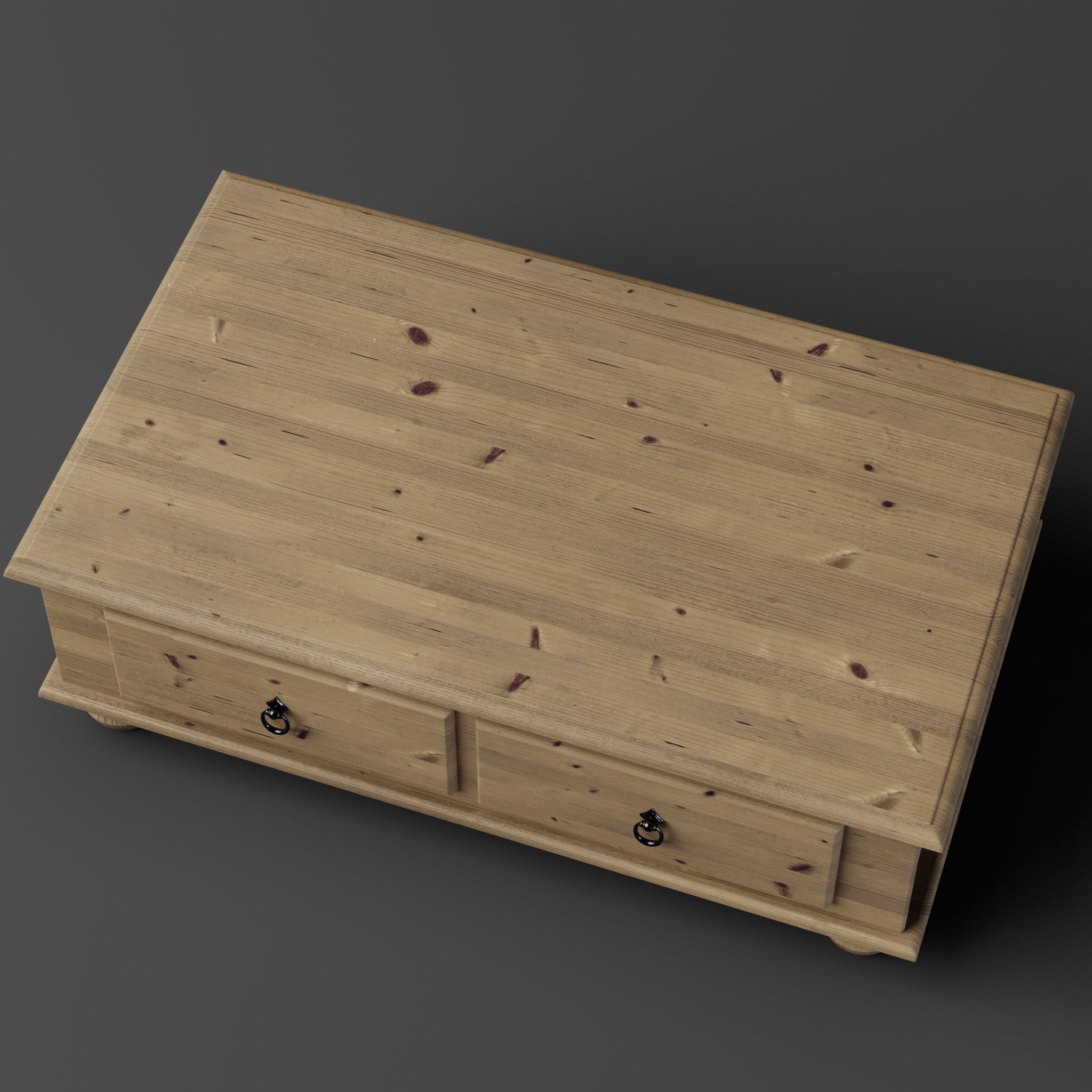 Coffee Table Low-poly 3D model_6