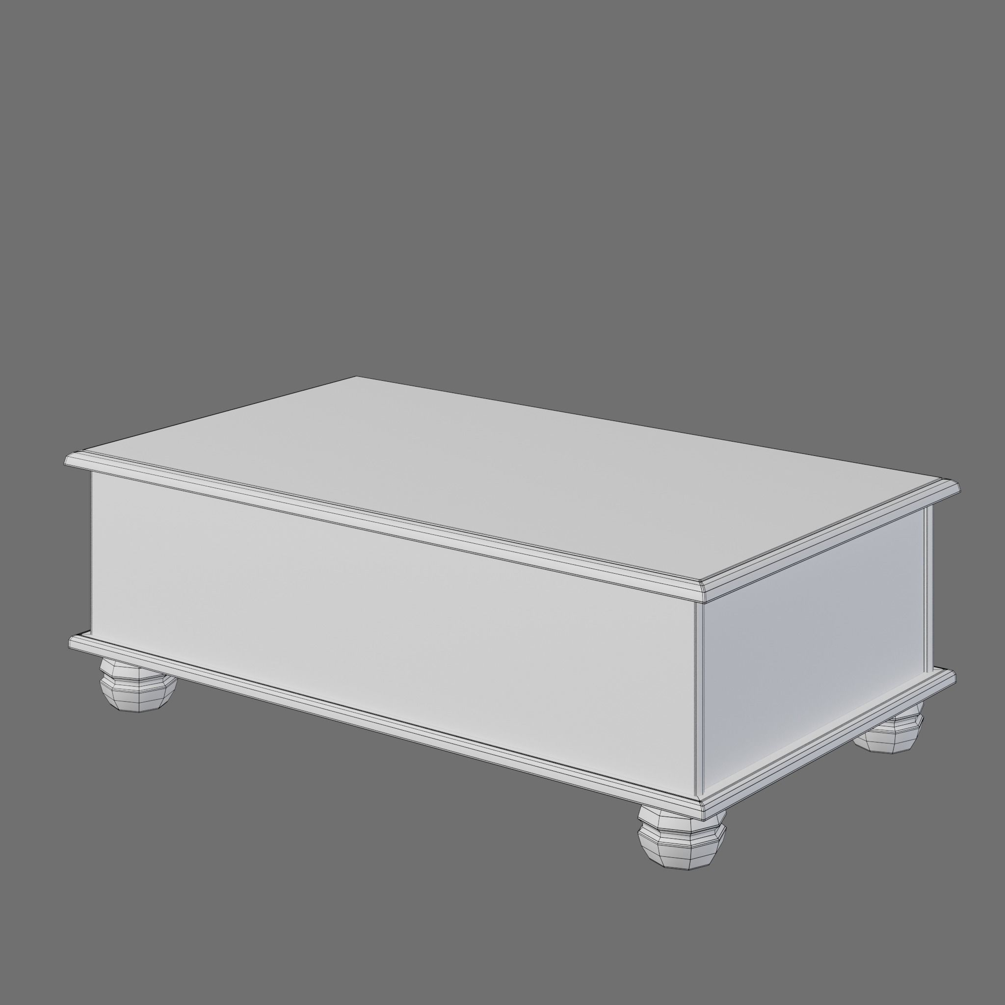 Coffee Table Low-poly 3D model_18
