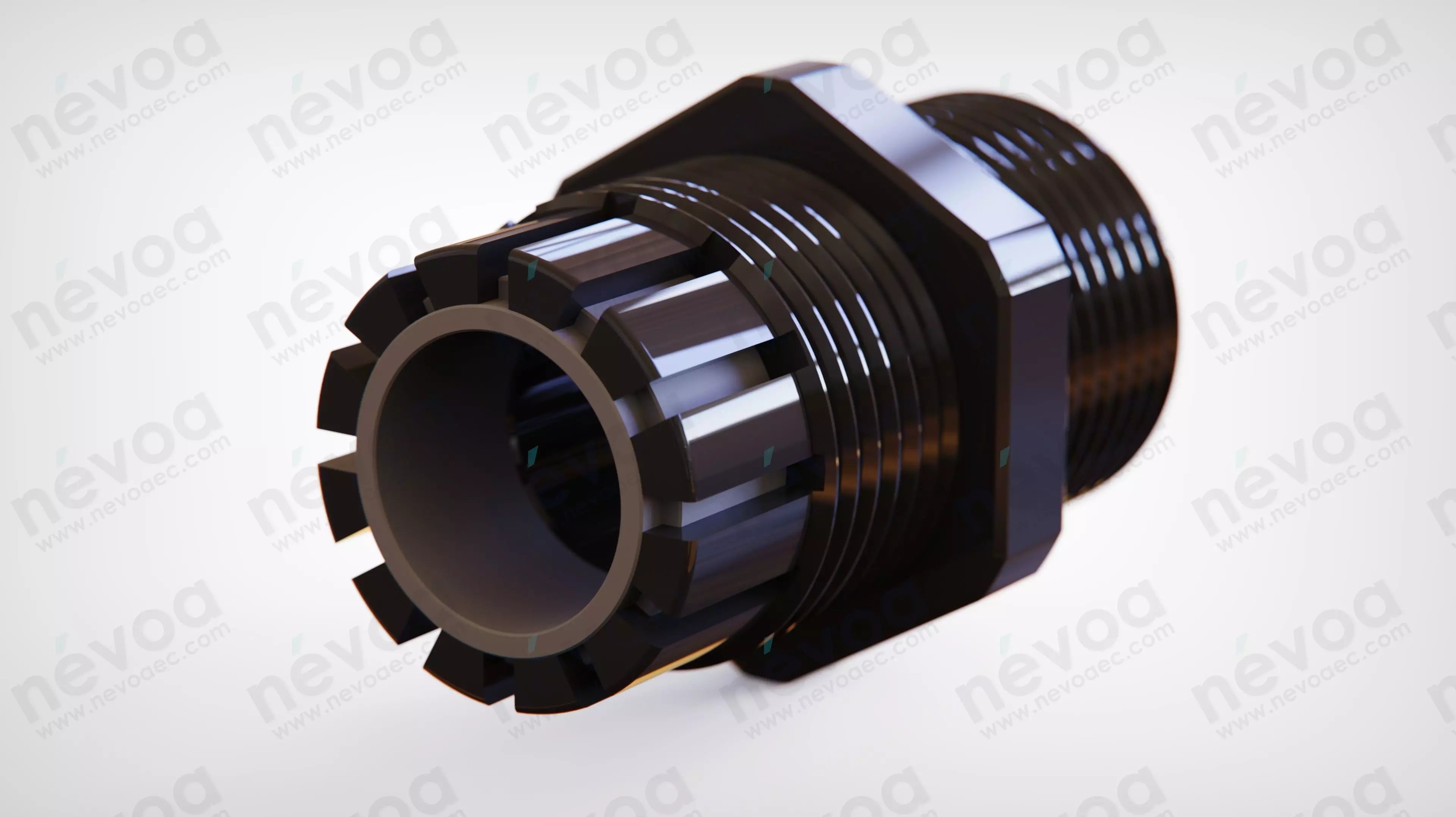 Cable gland - HSK-K - M20x1-5 - 1209200130 - Hummel AG 3D model