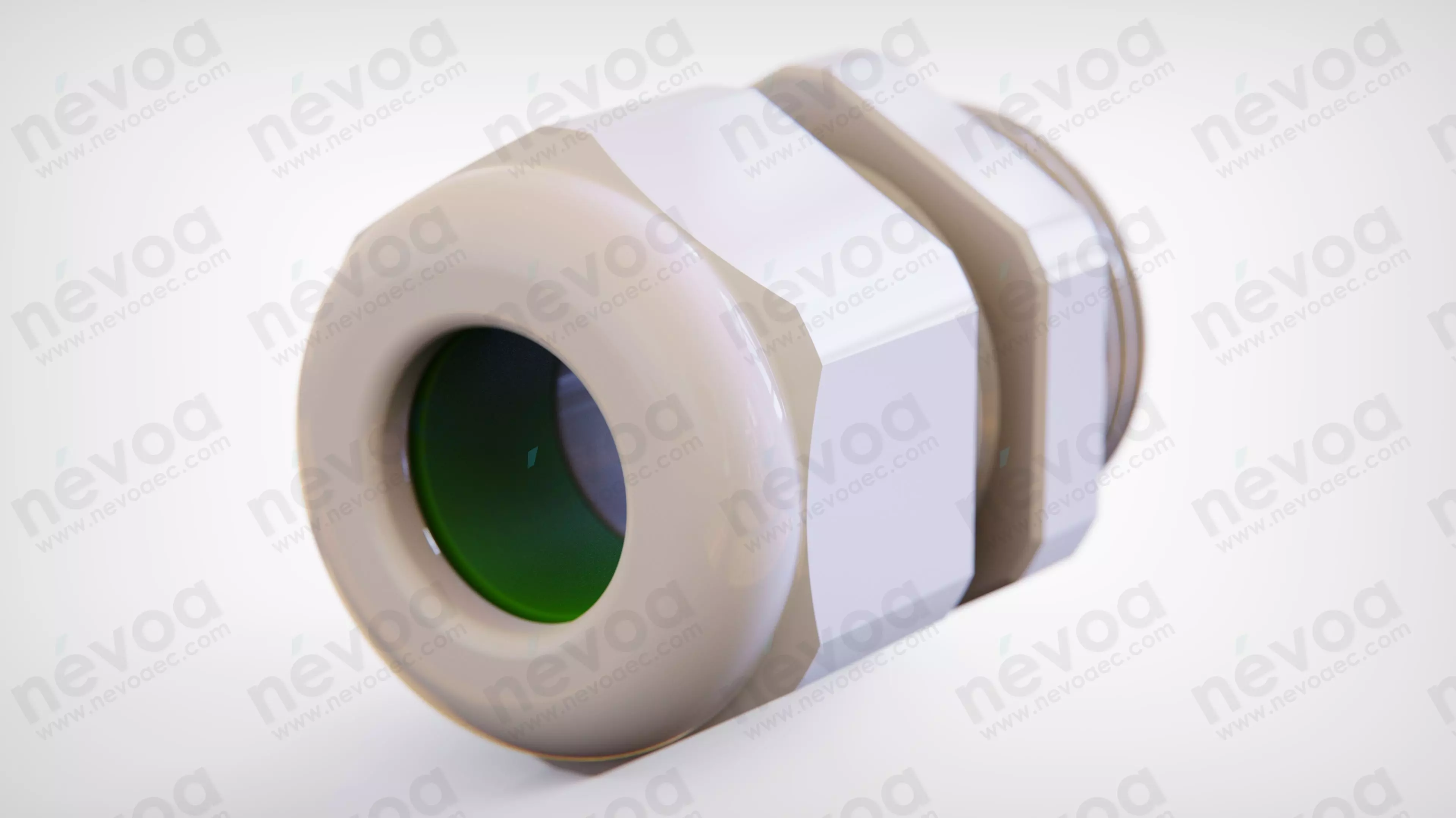 Cable gland - HSK-K-PVDF - M20x1-5 - 1299200050 - Hummel AG 3D model